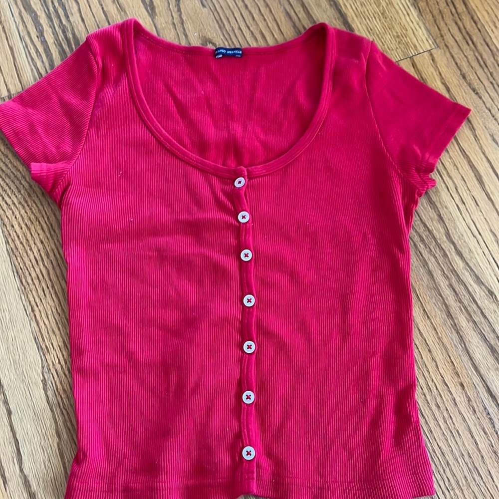 Red Zelly Top. Brandy Melville.